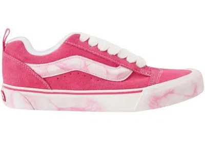 Pre-owned Vans Men's  Knu Skool Costs Rose Marble Sneakers In Pink/white In Multi