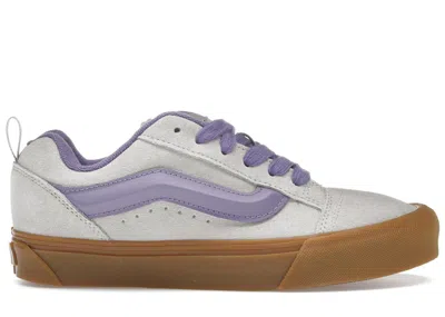 Pre-owned Vans Men's  Knu Skool Lavender Sneakers In Gum/silver Lining