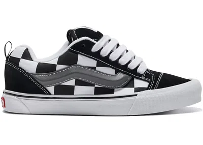 Pre-owned Vans Men's  Knu Skool Sneakers In Mega Check Black/white