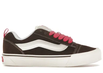 Pre-owned Vans Men's  Knu Skool Sneakers In Retro Brown/true White In Multi