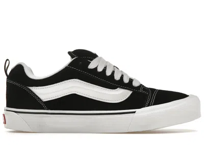 Pre-owned Vans Men's  Knu Skool White Sneakers In Black/true White In Multi