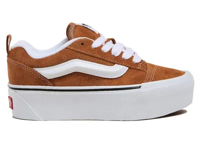 Pre-owned Vans Men's  Knu Stack Sneakers In Brown/orange
