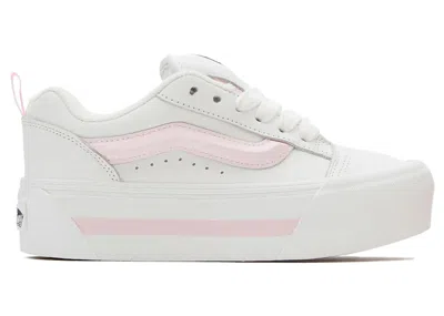 Pre-owned Vans Men's  Knu Stack Sneakers In Smarten Up White/pink In Multi