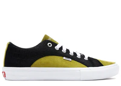 Pre-owned Vans Men's  Lampin Supreme Croc Corduroy Sneakers In Black/mustard In Multi