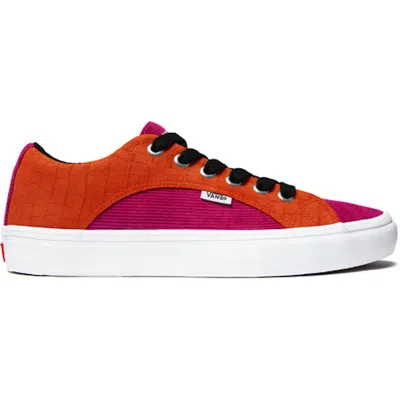Pre-owned Vans Men's  Lampin Supreme Croc Corduroy Sneakers In Orange/fuchsia In Multi