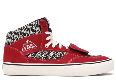 Pre-owned Vans Men's  Mountain Edition Fear Of God Sneakers In Red/true White