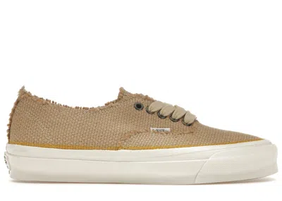 Pre-owned Vans Men's  Og Authentic Lx Frayed Sneakers In Jute/starfish