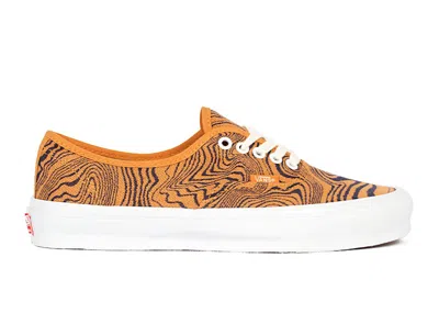 Pre-owned Vans Men's  Og Authentic Lx Jacquard Marble Sneakers In Desert Sun/estate Blue