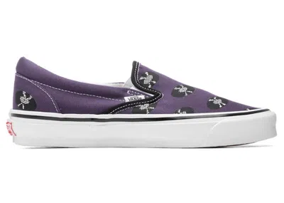 Pre-owned Vans Men's  Og Classic Slipon Wacko Maria Records Sneakers In Purple/true White In Multi