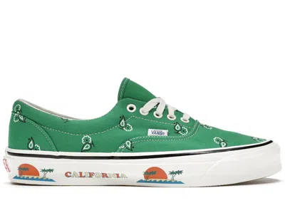 Pre-owned Vans Men's  Og Era Paisley Green Sneakers In Fern Green/white