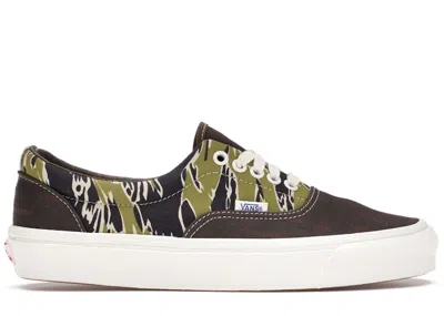 Pre-owned Vans Men's  Og Era Sneakers In Mixed Camo/olive In Multi
