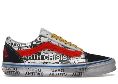 Pre-owned Vans Men's  Og Old Skool Lx Gallery Dept. Good Luck Sneakers In Black/true White