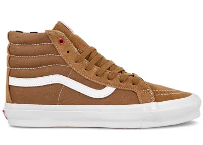 Pre-owned Vans Men's  Og Sk8hi Lx Ray Barbee Leica Sneakers In Light Brown/white