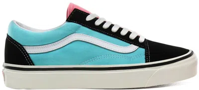 Pre-owned Vans Men's  Old Skool 36 Dx Anaheim Factory Black Aqua Sneakers In Og Black/og Aqua
