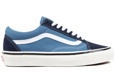 Pre-owned Vans Men's  Old Skool 36 Dx Anaheim Factory Sneakers In Og Navy Blue