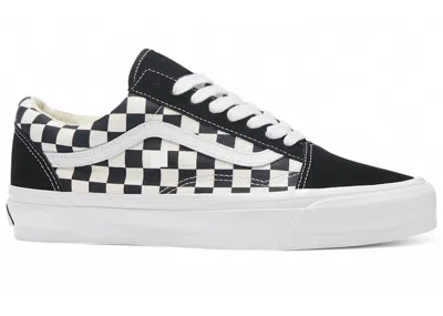 Pre-owned Vans Men's  Old Skool 36 Lx Checkerboard Sneakers In White/black