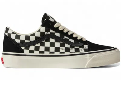 Pre-owned Vans Men's  Old Skool 36 Lx Warped Tour Checkerboard Sneakers In Black/white In Multi