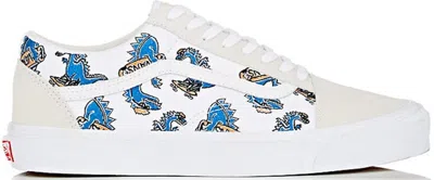 Pre-owned Vans Men's  Old Skool Barneys Vanosaur Sneakers In White