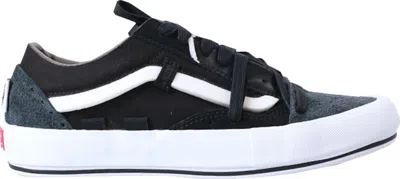 Pre-owned Vans Men's  Old Skool Cap Regrind White Sneakers In Black/true White