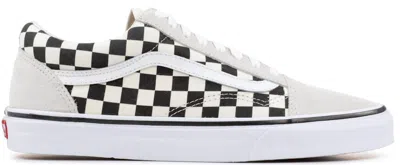 Pre-owned Vans Men's  Old Skool Checkerboard Sneakers In White/black In Multi