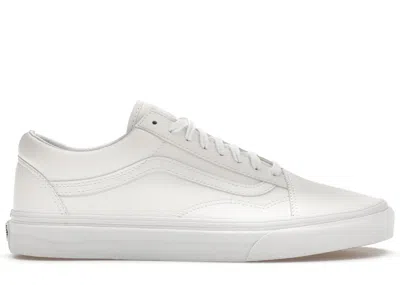Pre-owned Vans Men's  Old Skool Classic Tumble White Sneakers In True White