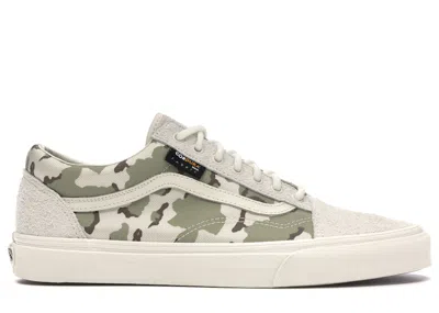 Pre-owned Vans Men's  Old Skool Cordura Sneakers In White Asparagus/desert Camo