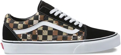 Pre-owned Vans Men's  Old Skool Desert Camo Checkerboard Sneakers In Checkerboard Desert/true White