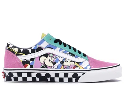 Pre-owned Vans Men's  Old Skool Disney 80s Mickey Sneakers In True White