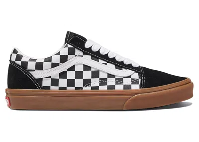 Pre-owned Vans Men's  Old Skool Fat Lace Checkered Sneakers In White/black In Multi