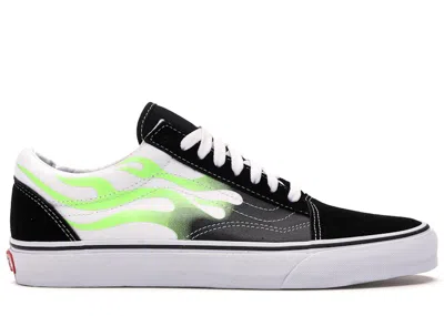 Pre-owned Vans Men's  Old Skool Flame Sneakers In Black/true White