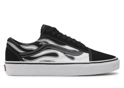 Pre-owned Vans Men's  Old Skool Flame Sneakers In Black/white