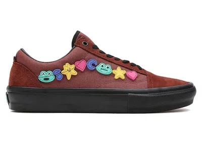 Pre-owned Vans Men's  Old Skool Frog Skateboards Sneakers In Brown
