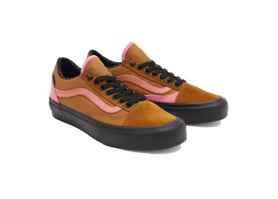Pre-owned Vans Men's  Old Skool Goretex Sneakers In Golden Brown/pink/black In Multi