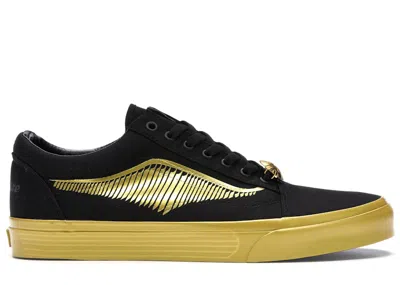 Pre-owned Vans Men's  Old Skool Harry Potter Sneakers In Golden Snitch/black In Multi