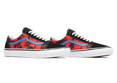 Pre-owned Vans Men's  Old Skool Krooked By Natas For Ray Sneakers In Black/red/blue