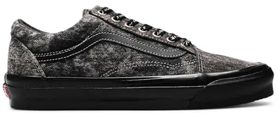Pre-owned Vans Men's  Old Skool Lx Sneakers In Jim Goldberg/acid Wash Denim Black