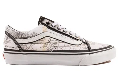 Pre-owned Vans Men's  Old Skool Moca Sneakers In Frances Stark/maps In Multi