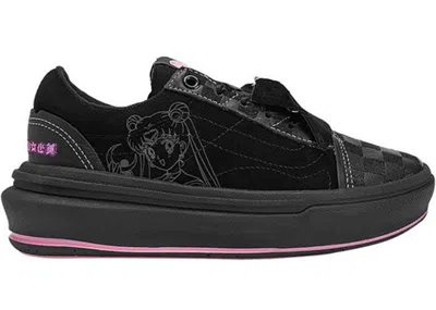 Pre-owned Vans Men's  Old Skool Overt Cc Pretty Guardian Sailor Moon Sneakers In Black/grey/pink