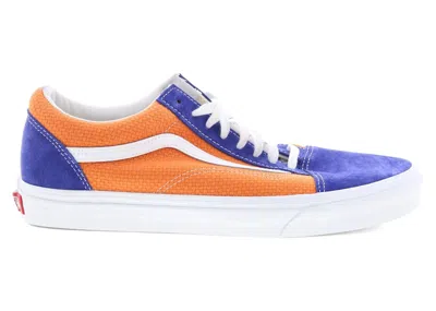 Pre-owned Vans Men's  Old Skool P&c Sneakers In Royal Blue/apricot Buff