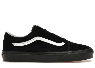Pre-owned Vans Men's  Old Skool Pig Suede Sneakers In Black
