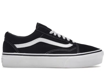 Pre-owned Vans Men's  Old Skool Platform Sneakers In Black/white In Multi