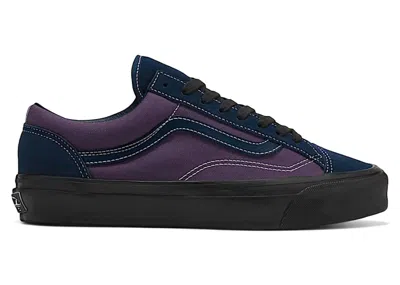 Pre-owned Vans Men's  Old Skool Premium Sneakers In Dress Blues/gothic Grape Purple