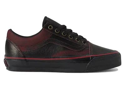 Pre-owned Vans Men's  Old Skool Premium Tania Cruz Rubaway Sneakers In Dark Red/black