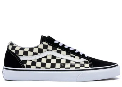 Pre-owned Vans Men's  Old Skool Primary Check Sneakers In Black/true White