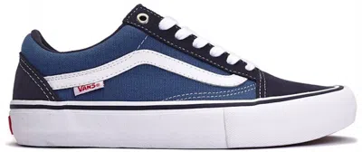 Pre-owned Vans Men's  Old Skool Pro Sneakers In Stvin Navy Blue/stv Navy Blue/white