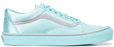 Pre-owned Vans Men's  Old Skool Sneakers In Aqua Sky Blue/silver
