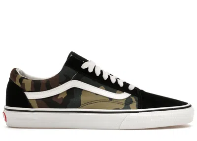 Pre-owned Vans Men's  Old Skool Sneakers In Black/woodland Camo