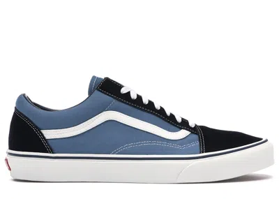 Pre-owned Vans Men's  Old Skool Sneakers In Navy Blue/white In Multi