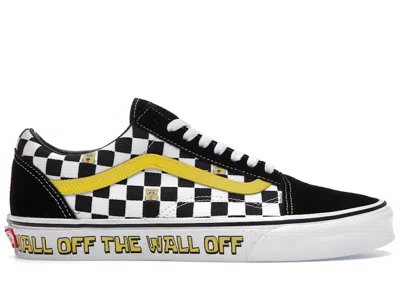 Pre-owned Vans Men's  Old Skool Spongebob Squarepants Off The Wall Sneakers In Black/white/yellow In Multi