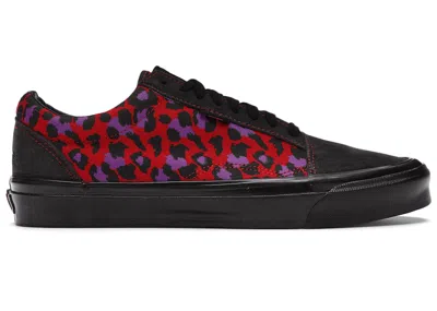 Pre-owned Vans Men's  Old Skool Stray Rats Sneakers In Black/red In Multi
